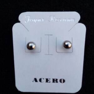 Aros bolitas de acero 6 mm.