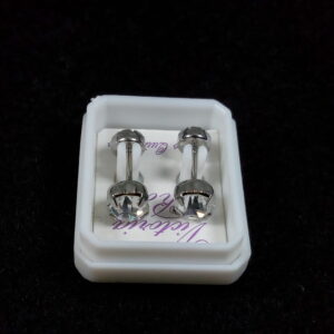 Abridores acero quirúrgico chispa con strass blanco