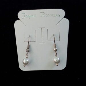 Aros perlas colgantes numero 6