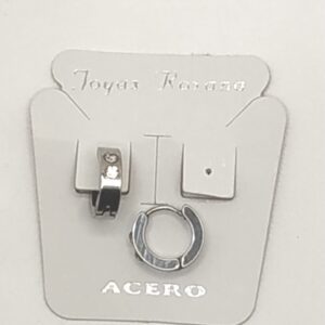 Aros cubanos anchos  .14 mm. con  2 strass